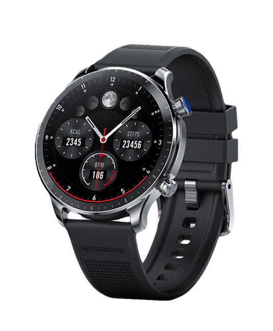 RiverSong Motive 9 Pro Smart Watch - Titanium Silver