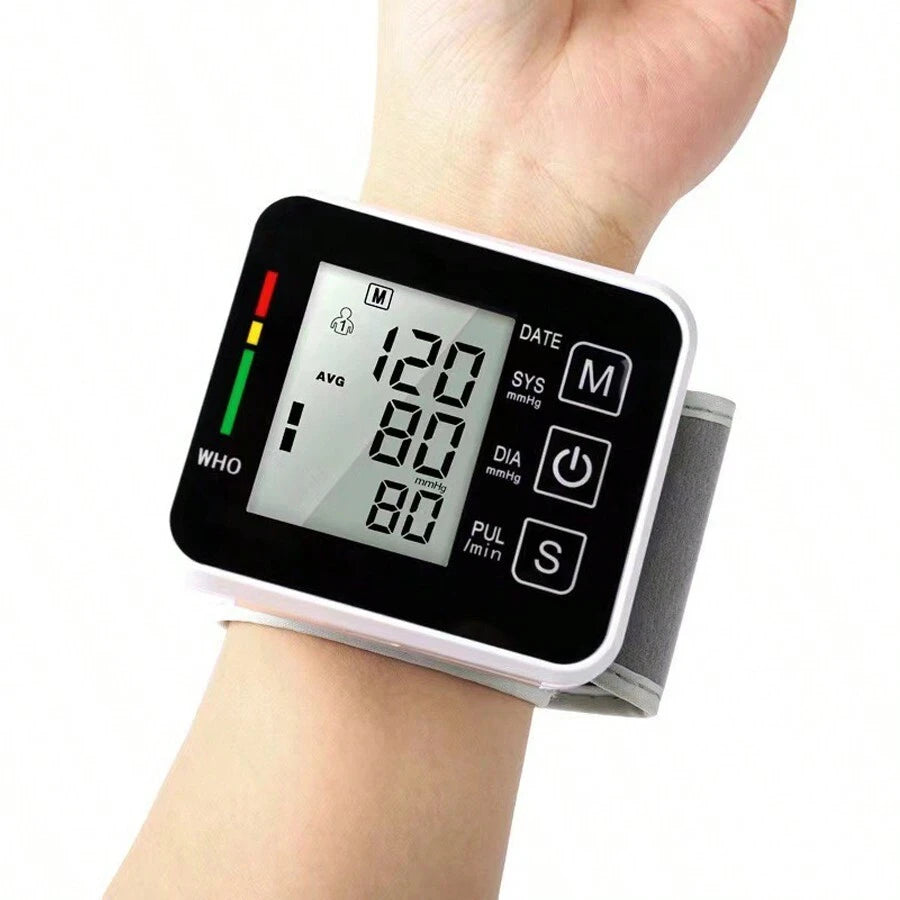 Electronic Wrist Blood Pressure LCD Monitor