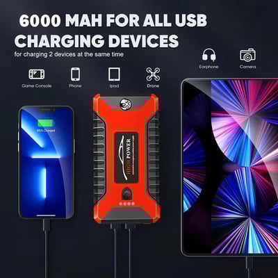 Jump Starter 600A Peak Jump Starter Battery Pack